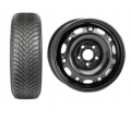 anvelopa fabia polo ibiza iarna Roata completa VW Polo, Skoda Fabia, Seat Ibiza janta otel ALCAR 5210 5x14 + anvelopa Iarna Falken HS01 165/70R14 81T
